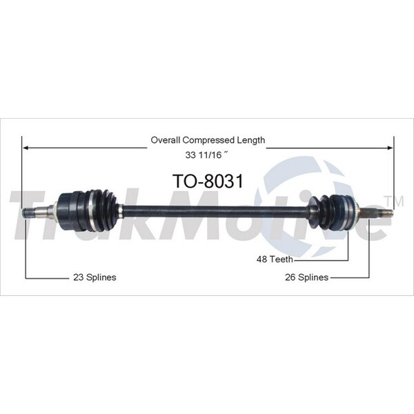 Surtrack Axle Cv Axle Shaft, To-8031 TO-8031 - main